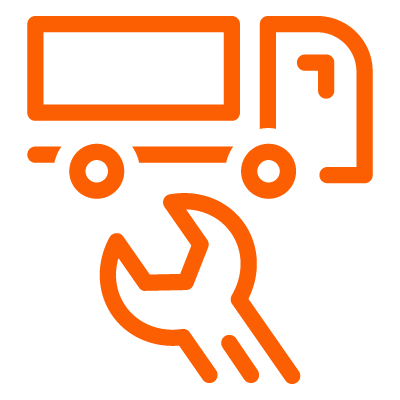 Trucks serviced