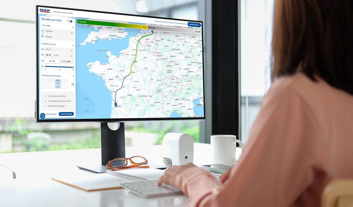 DAF Electric Route Simulator