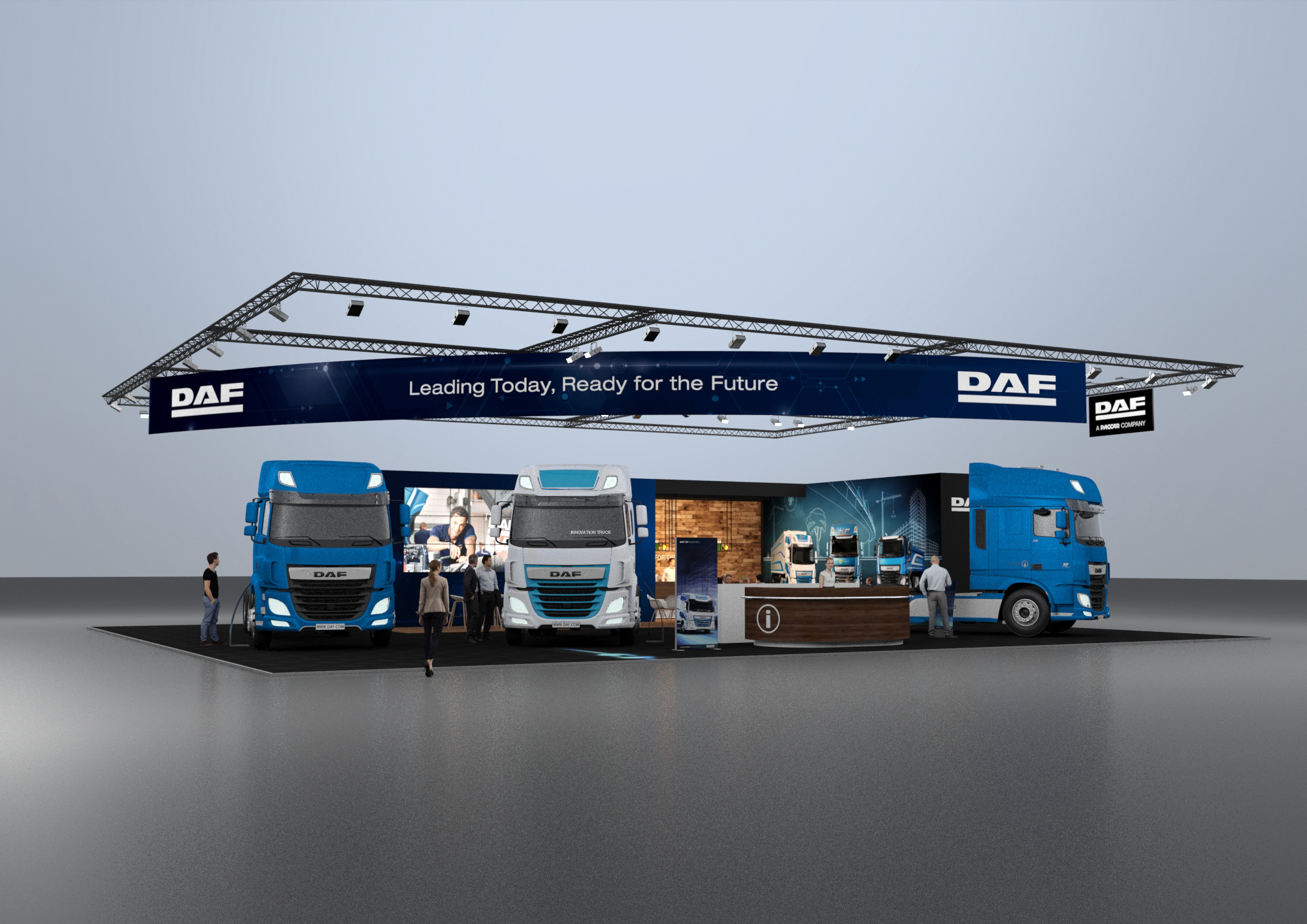 DAF Trucks at Solutrans Exhibition in Lyon